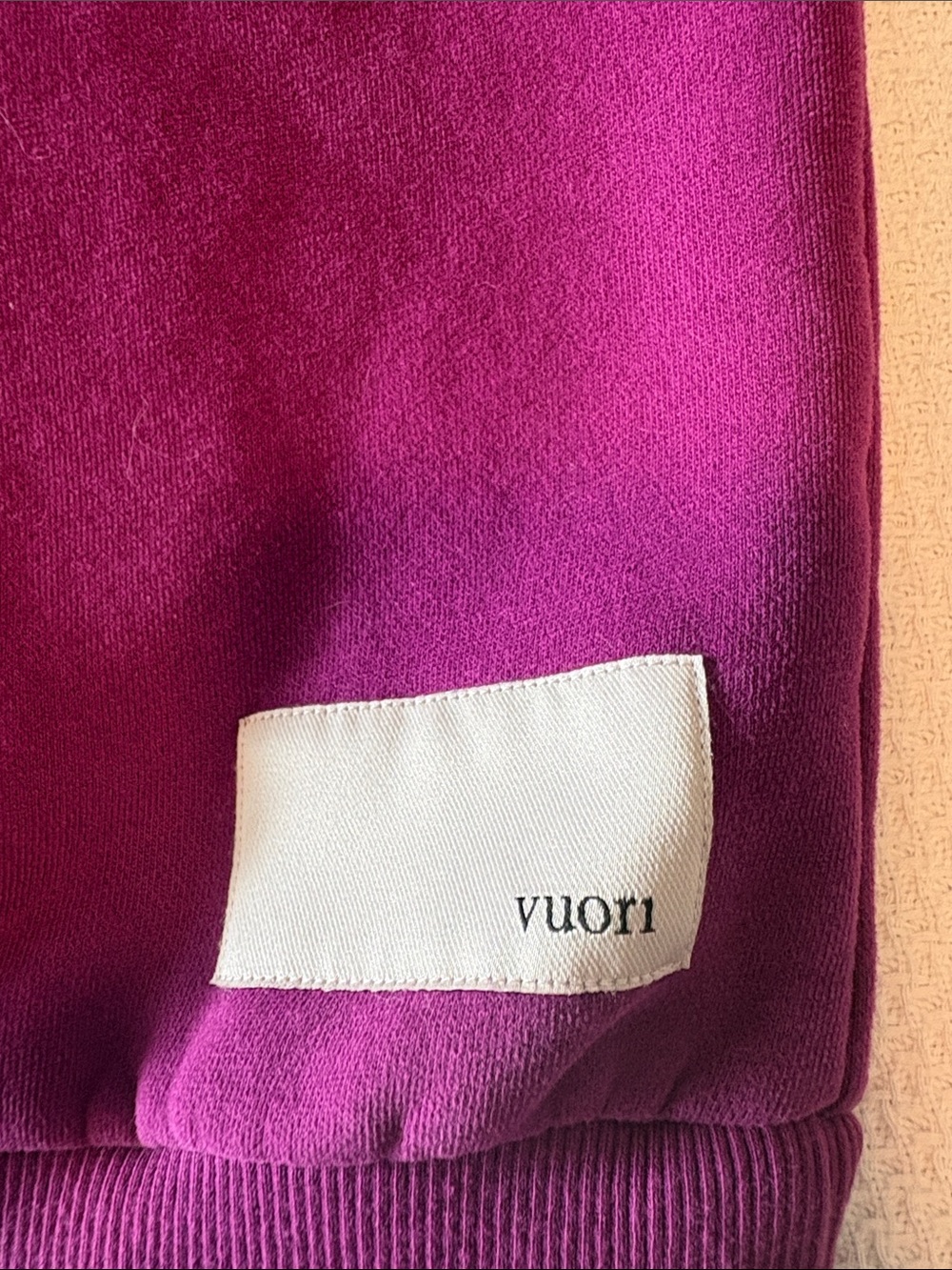 Vuori Women’s Crewneck Sweatshirt Deep Magenta, Large - Picture 2 of 6